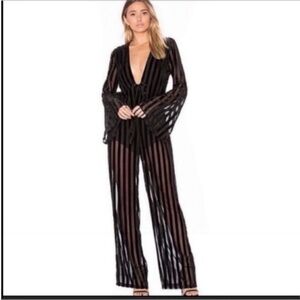 House of Harlow 1960 x REVOLVE Pam Striped Jumpsuit Size Small